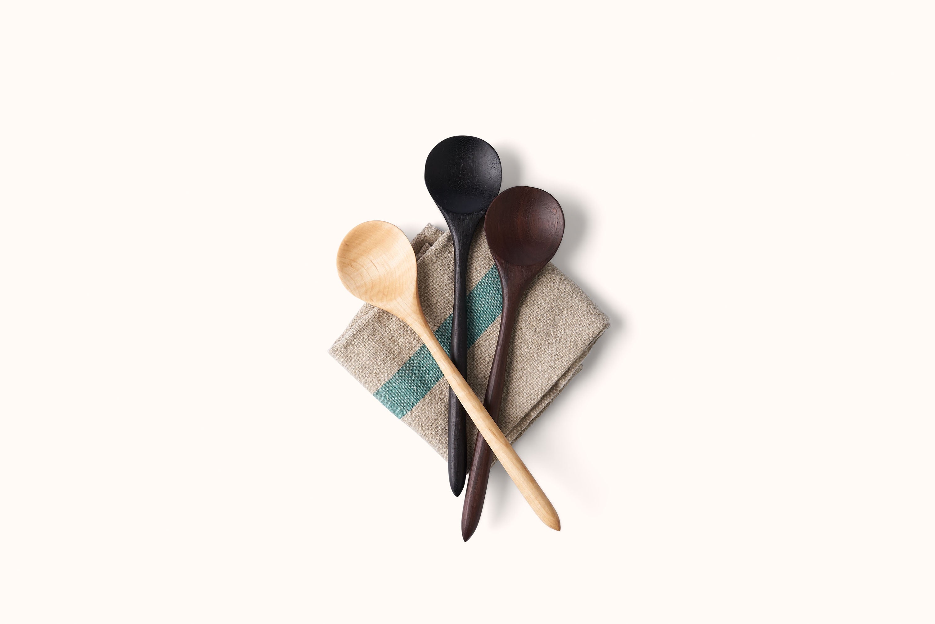 TROY BROOK STUDIOS WOOD ROUND SPOON UTENSIL