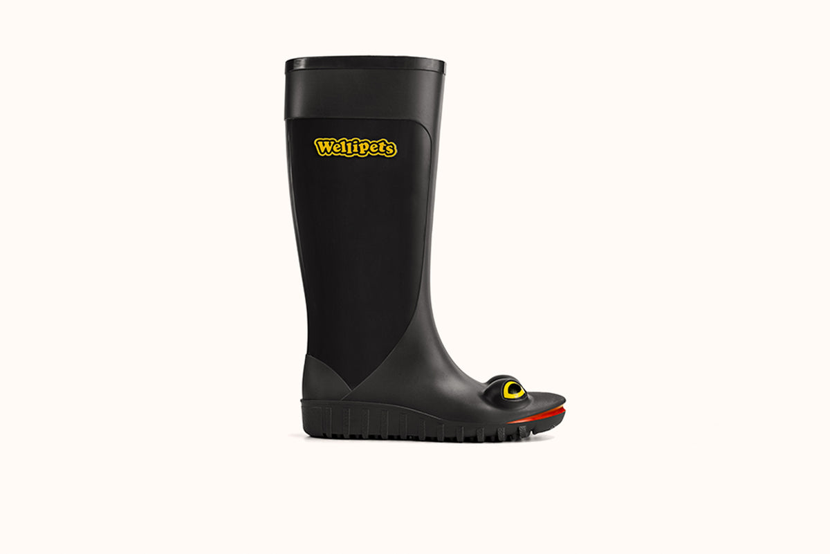 FROG WELLINGTONS WOMENS - BLACK