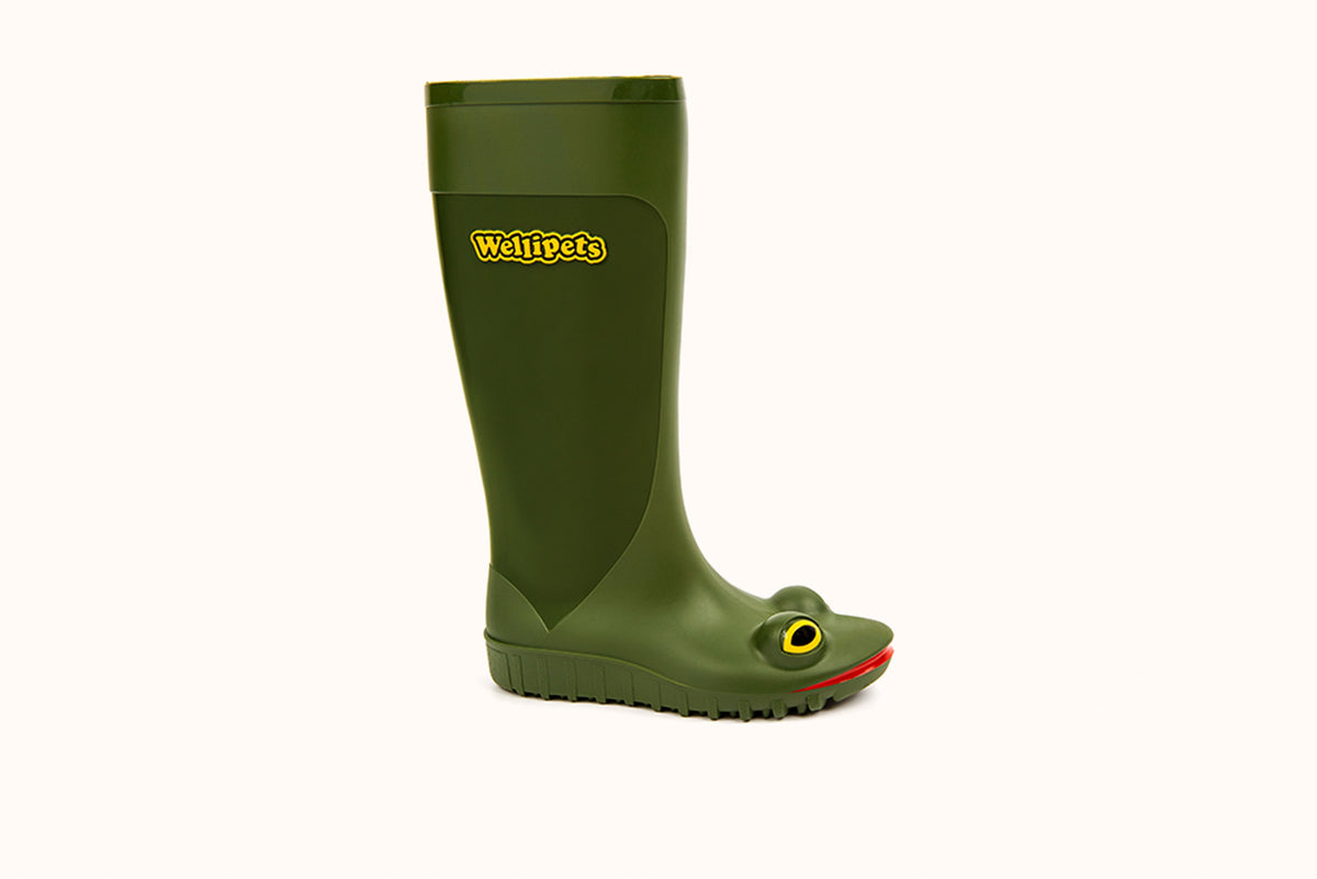 FROG WELLINGTONS WOMENS- GREEN
