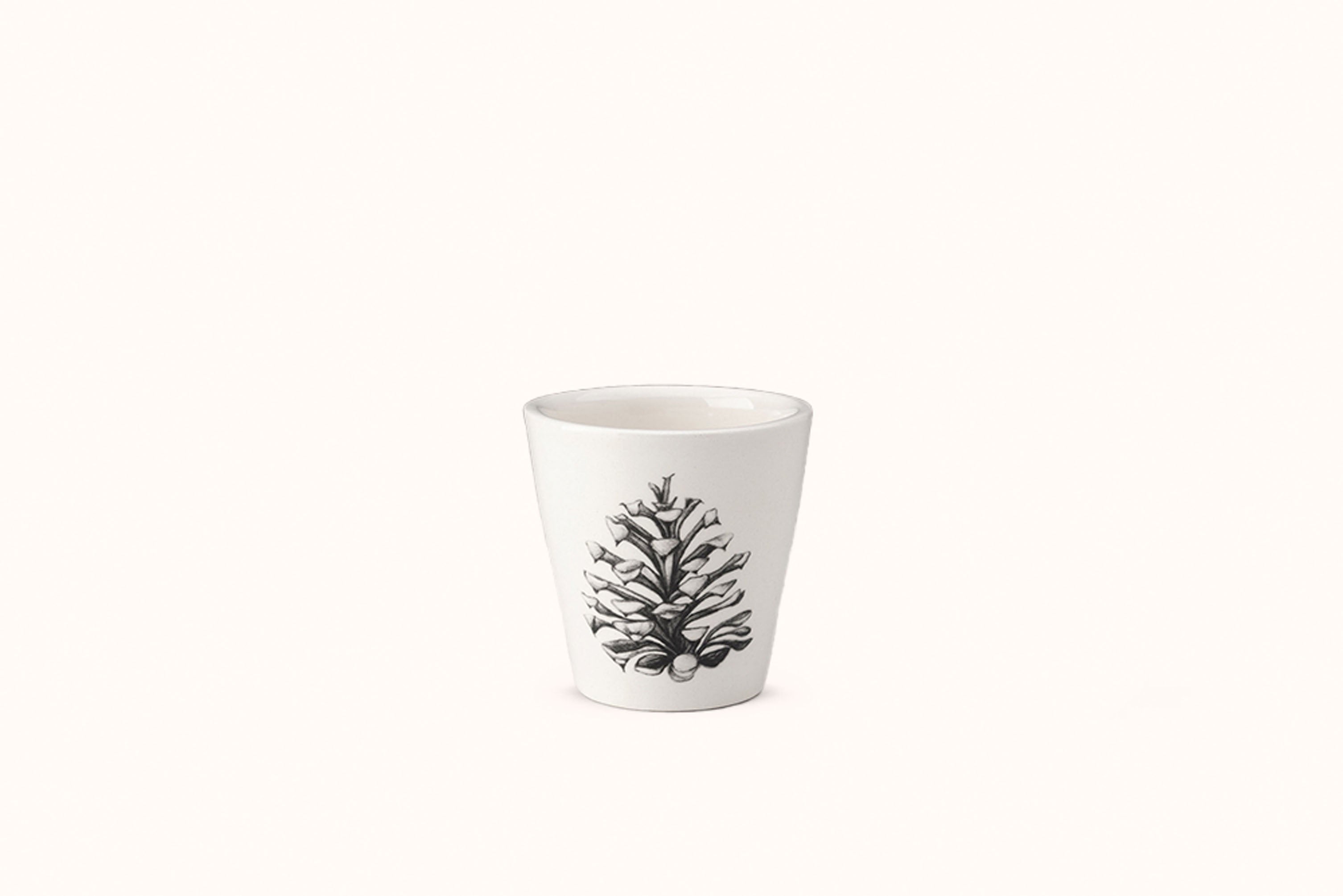 LAURA ZINDEL BISTRO CUP CANDLE - SPRUCE PINE CONE