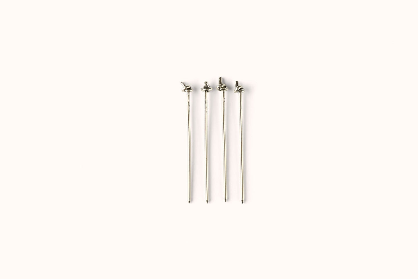 HEATH WAGONER SILVER KNOTTED COCKTAIL PICK