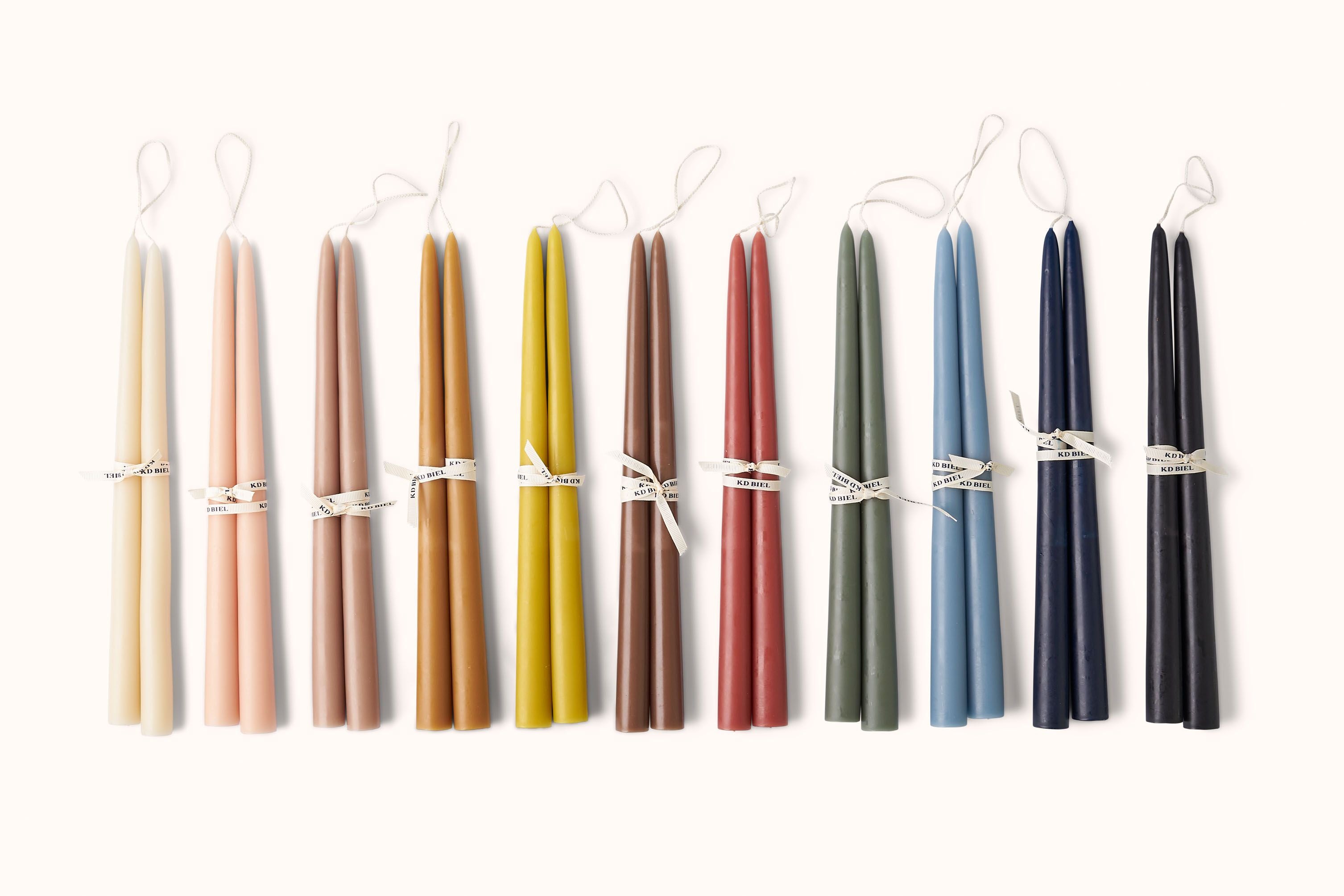 KD BIEL 12" DIPPED TAPER CANDLES